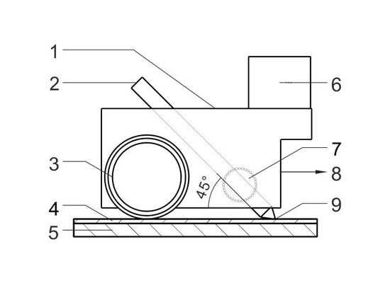 Bleistift-Kratzer-Methoden-Film-Härte-Bleistift-beschichtende Härte-Prüfvorrichtung ASTM D3363-00