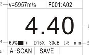 Hohe Präzisions-Ultraschallstärke-Messgerät TG5500D mit 2 AA-Größen-Batterien