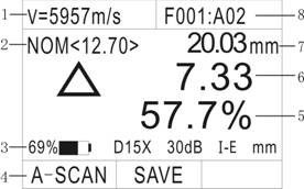 Hohe Präzisions-Ultraschallstärke-Messgerät TG5500D mit 2 AA-Größen-Batterien