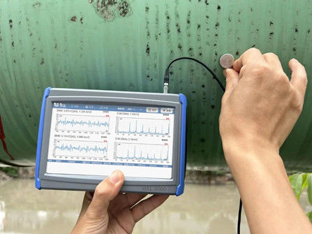 Erweiterte FFT-Spektrumanalyse Dualkanal Synchroner Akustische-Emissions-Ventilleckage-Detektor mit optionaler Verstärkung